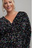 Esmeray Velvet Sequins Dress-PLUS SIZE