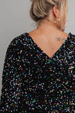 Esmeray Velvet Sequins Dress-PLUS SIZE