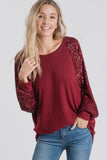 7th Ray Sequin Long Sleeve Top