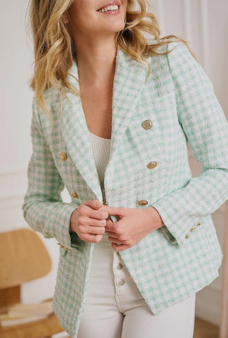 Attentif Tweed Green Blazer