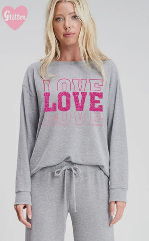 Phil Love Glitter LOVE Lounge Set