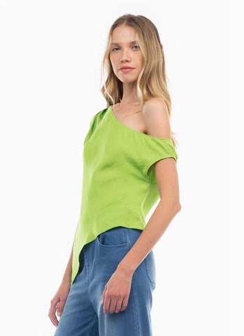 Naked Zebra Off the Shoulder Blouse