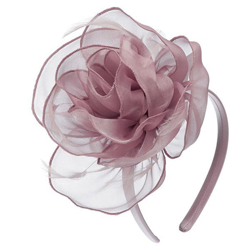 Scala Rose Organza Fascinator
