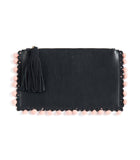 Shiraleah Chicago Lola Zip Pouch with Tassle and Pom Pom Accents