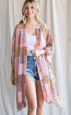 Jodifil Mixed Media Kimono