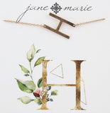 Jane Marie Sideways Initial Necklace