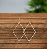 Lauren Lane Lexi Diamond Shaped Dangle Earrings