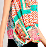 Benares Pastiche Sleeveless Top