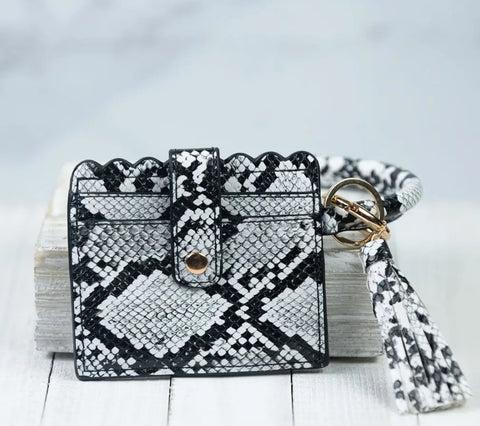 Lauren Lane Scalloped Edge Card Holder/Keychain