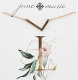 Jane Marie Sideways Initial Necklace