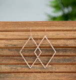 Lauren Lane Lexi Diamond Shaped Dangle Earrings