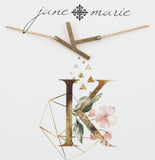 Jane Marie Sideways Initial Necklace