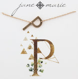 Jane Marie Sideways Initial Necklace