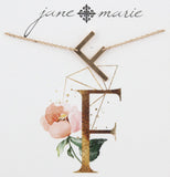 Jane Marie Sideways Initial Necklace