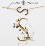 Jane Marie Sideways Initial Necklace