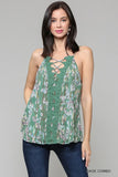 Blu Heaven Floral Criss Cross Cami