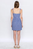 Flying Tomato Blue Gingham Tie Waist Dress