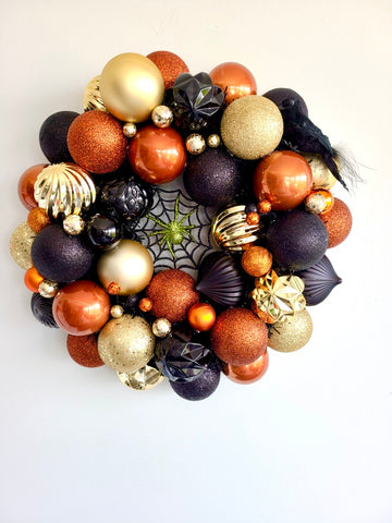 Shiny Things Handmade Ornament Wreath Halloween #6