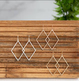 Lauren Lane Lexi Diamond Shaped Dangle Earrings