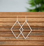 Lauren Lane Lexi Diamond Shaped Dangle Earrings