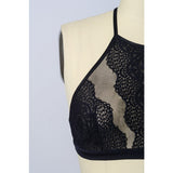 Leto High Neck Alencon Bralette