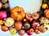 Shiny Things Handmade Ornament Wreath Fall #3