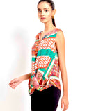 Benares Pastiche Sleeveless Top