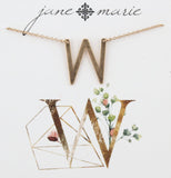 Jane Marie Sideways Initial Necklace