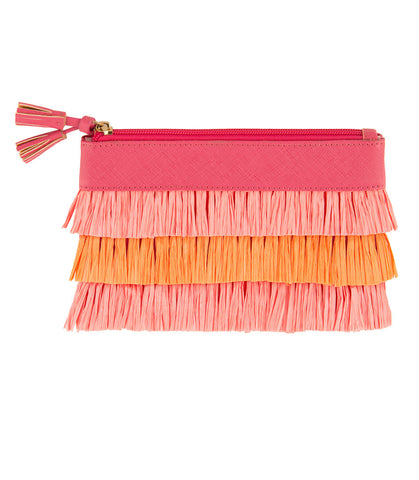 Shiraleah Chicago Allegra Fringe Zip Pouch
