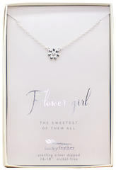 Lucky Feather Flowergirl Necklace