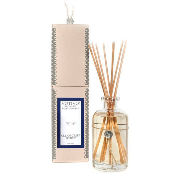 Votivo Reed Diffuser Clean Crisp White