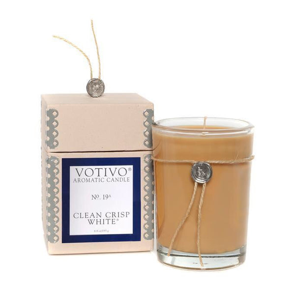 Votivo Aromatic Candle Clean Crisp White