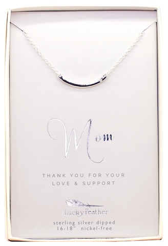 Lucky Feather Mother of Bride Necklace